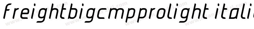 freightbigcmpprolight italic字体转换